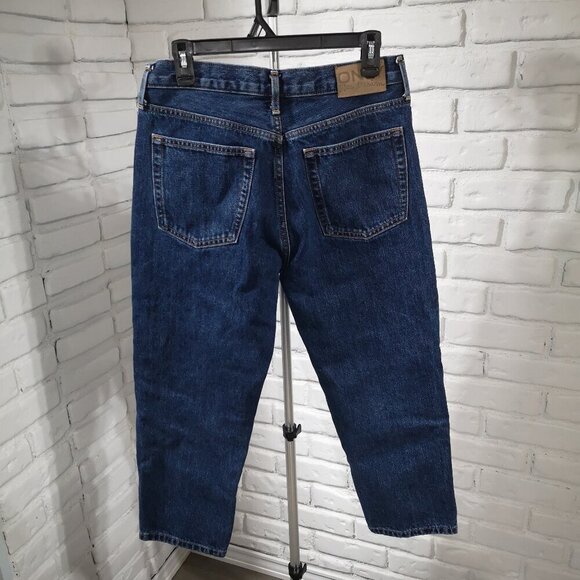 Only Blue Denim Ladies Size 30/26 Hi Rise Ankle Length Button Fly Jeans - Picture 2 of 15